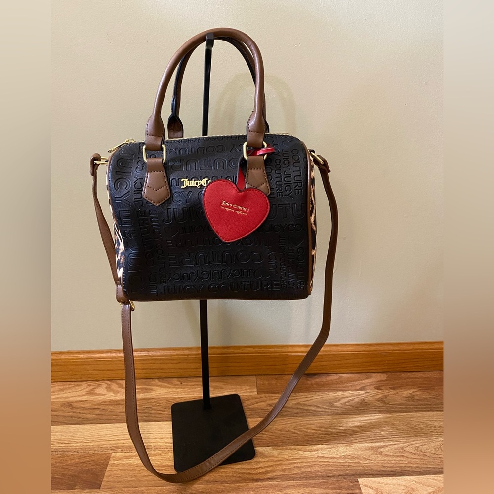 Juicy Couture Black and Tan Satchel